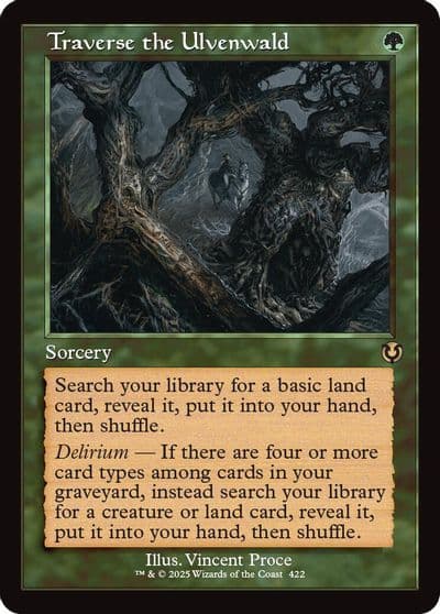 Traverse the Ulvenwald Retro Frame Innistrad Remastered Magic card