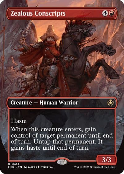 Zealous Conscripts Borderless Innistrad Remastered Magic card