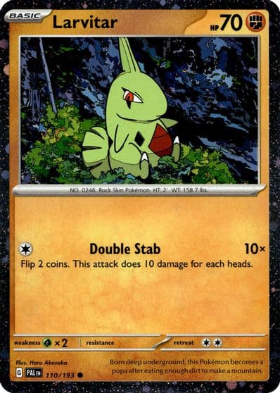 Larvitar (Cosmo Foil) Miscellaneous Cards & Products Pokemon card