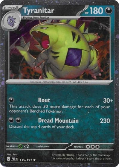 Tyranitar (Cosmo Foil) Miscellaneous Cards & Products Pokemon card
