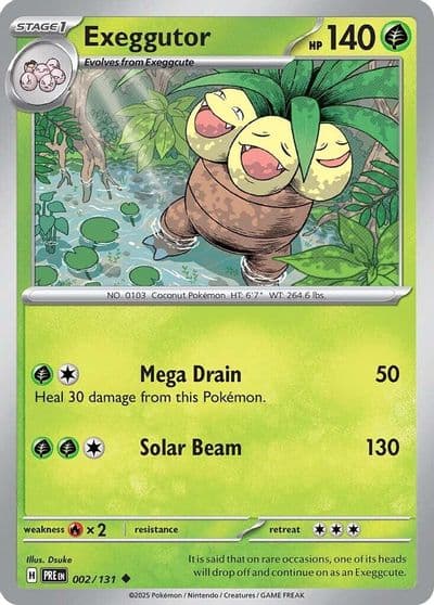 Exeggutor SV: Prismatic Evolutions Pokemon card