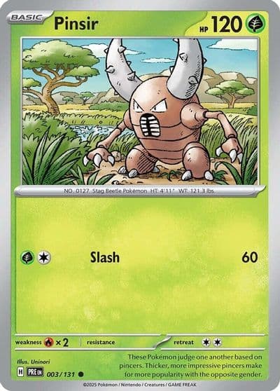 Pinsir SV: Prismatic Evolutions Pokemon card