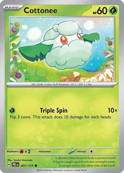 Cottonee SV: Prismatic Evolutions Pokemon card