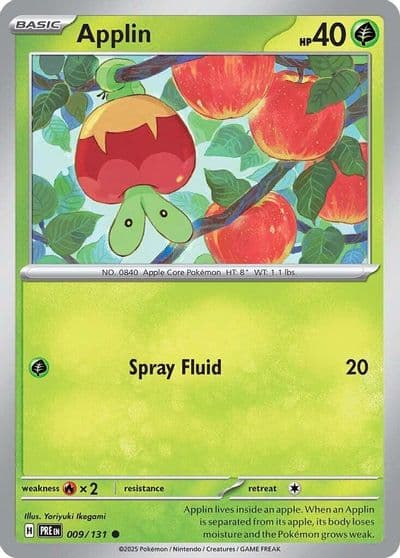 Applin SV: Prismatic Evolutions Pokemon card