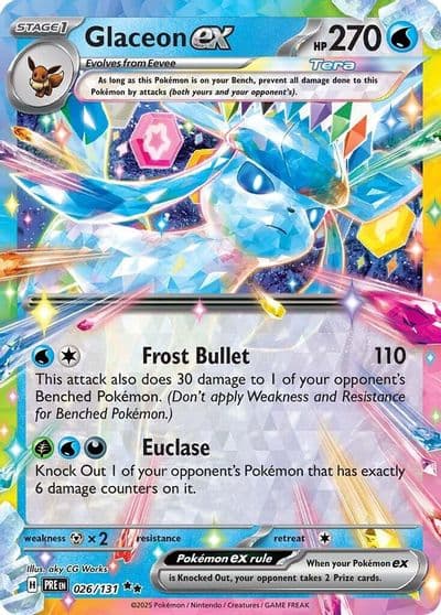 Glaceon ex SV: Prismatic Evolutions Pokemon card