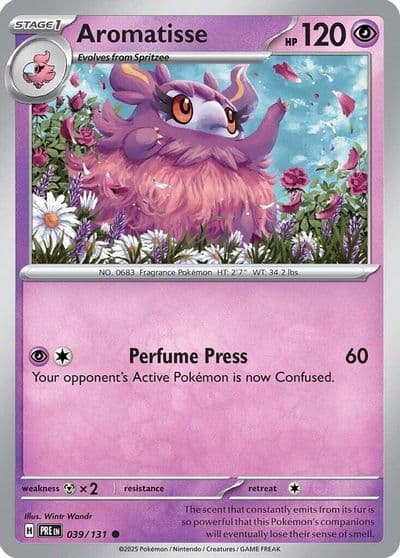 Aromatisse SV: Prismatic Evolutions Pokemon card