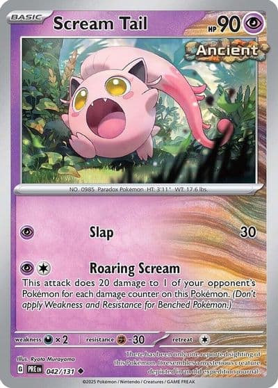 Scream Tail SV: Prismatic Evolutions Pokemon card