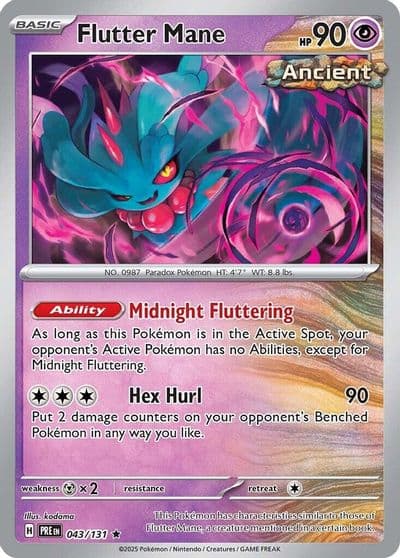 Flutter Mane SV: Prismatic Evolutions Pokemon card