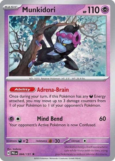 Munkidori SV: Prismatic Evolutions Pokemon card