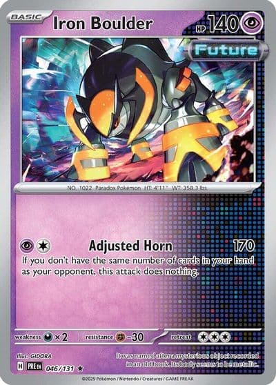 Iron Boulder SV: Prismatic Evolutions Pokemon card