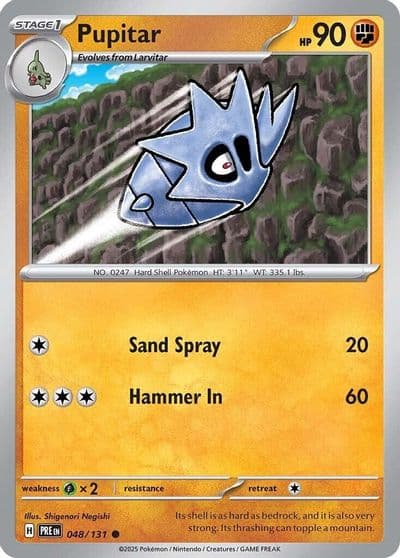 Pupitar SV: Prismatic Evolutions Pokemon card