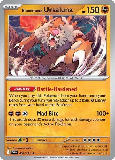 Bloodmoon Ursaluna SV: Prismatic Evolutions Pokemon card