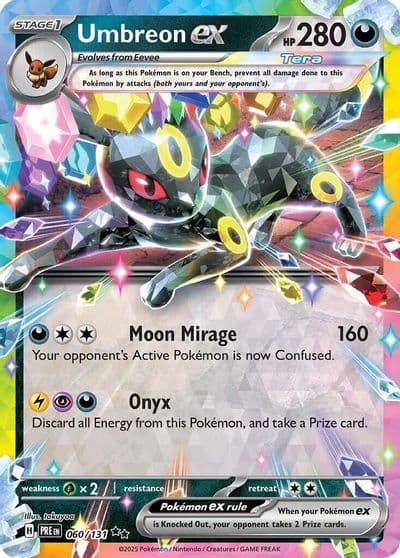 Umbreon ex SV: Prismatic Evolutions Pokemon card
