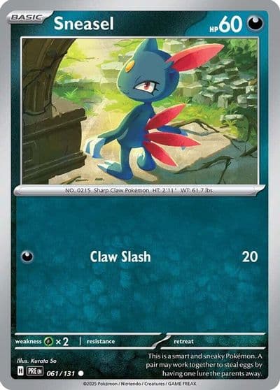 Sneasel SV: Prismatic Evolutions Pokemon card