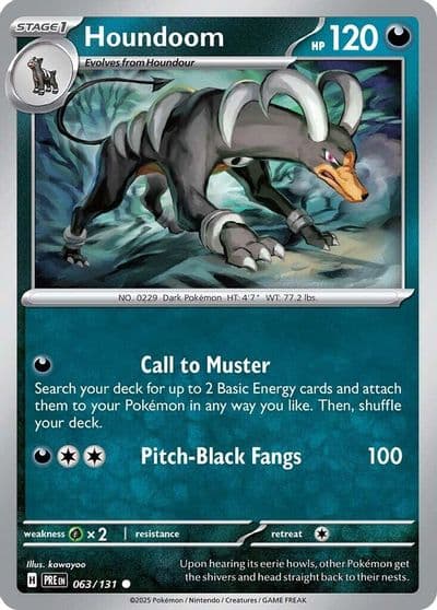 Houndoom SV: Prismatic Evolutions Pokemon card
