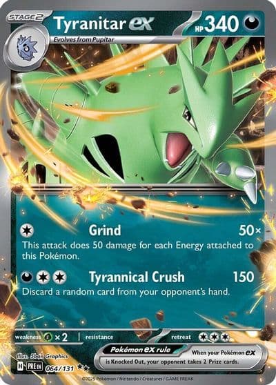 Tyranitar ex SV: Prismatic Evolutions Pokemon card