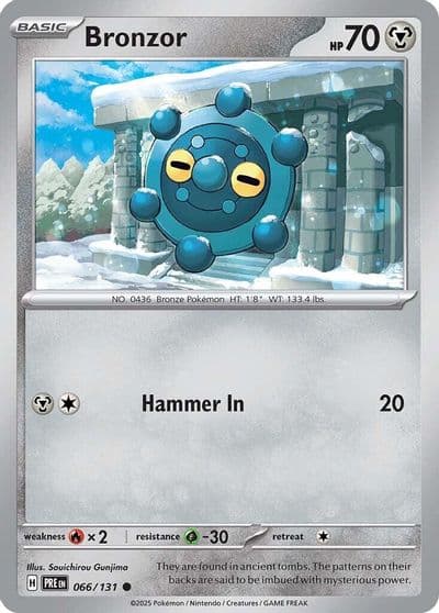 Bronzor SV: Prismatic Evolutions Pokemon card