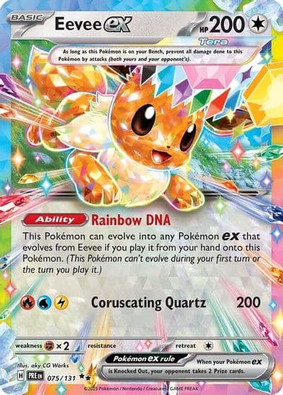 Eevee ex SV: Prismatic Evolutions Pokemon card