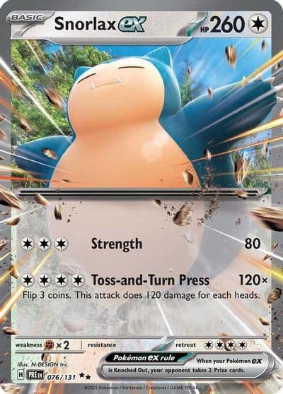 Snorlax ex SV: Prismatic Evolutions Pokemon card