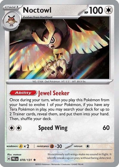 Noctowl SV: Prismatic Evolutions Pokemon card