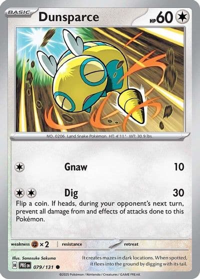 Dunsparce SV: Prismatic Evolutions Pokemon card