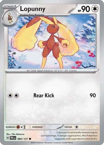 Lopunny SV: Prismatic Evolutions Pokemon card