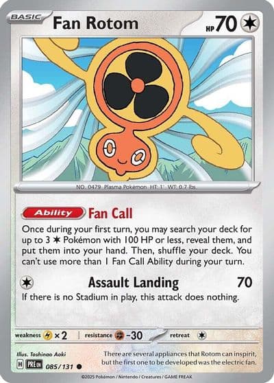 Fan Rotom SV: Prismatic Evolutions Pokemon card