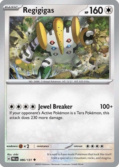 Regigigas SV: Prismatic Evolutions Pokemon card