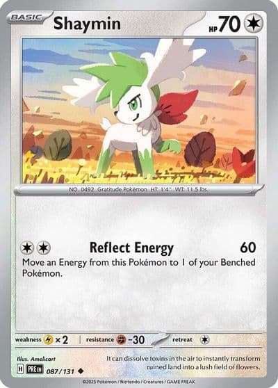 Shaymin SV: Prismatic Evolutions Pokemon card