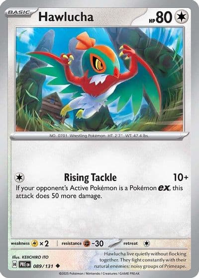 Hawlucha SV: Prismatic Evolutions Pokemon card