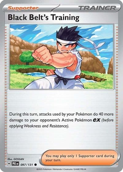 Black Belt's Training SV: Prismatic Evolutions Pokemon card
