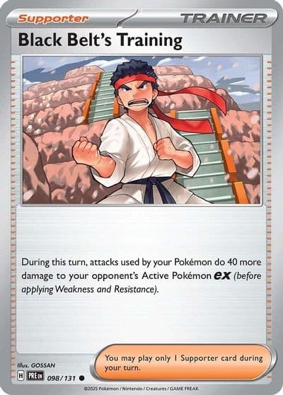 Black Belt's Training SV: Prismatic Evolutions Pokemon card