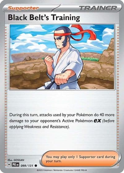 Black Belt's Training SV: Prismatic Evolutions Pokemon card