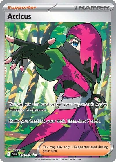Atticus SV: Prismatic Evolutions Pokemon card
