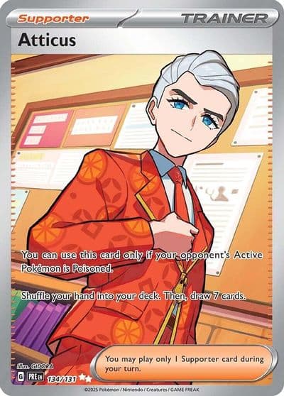 Atticus SV: Prismatic Evolutions Pokemon card