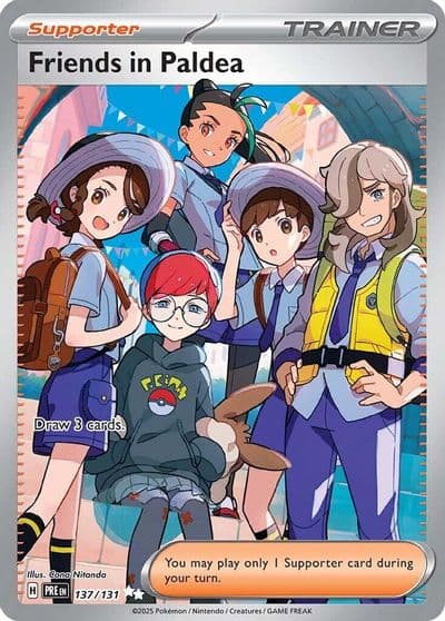 Friends in Paldea SV: Prismatic Evolutions Pokemon card