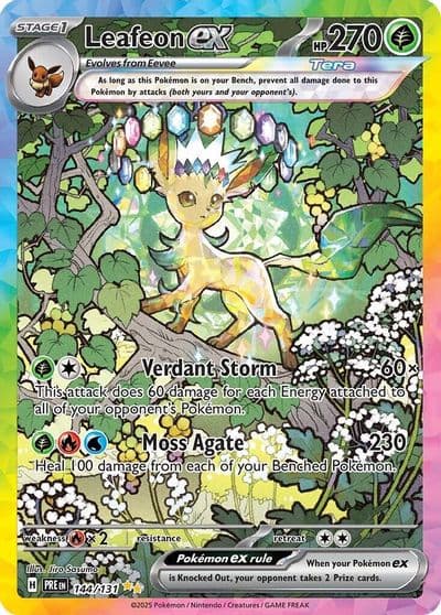 Leafeon ex SV: Prismatic Evolutions Pokemon card