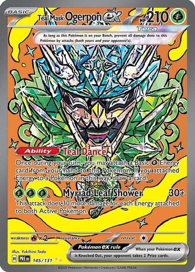 Teal Mask Ogerpon ex SV: Prismatic Evolutions Pokemon card