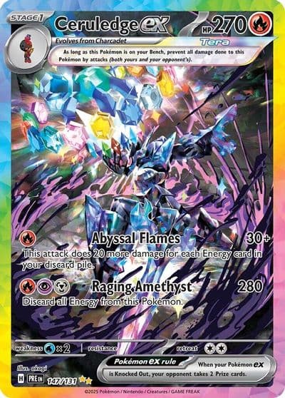 Ceruledge ex SV: Prismatic Evolutions Pokemon card