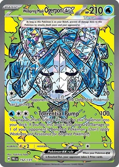 Wellspring Mask Ogerpon ex SV: Prismatic Evolutions Pokemon card