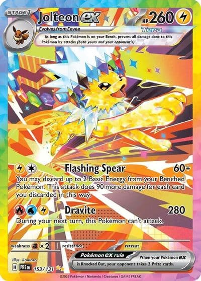 Jolteon ex SV: Prismatic Evolutions Pokemon card