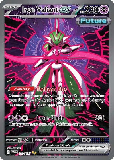 Iron Valiant ex SV: Prismatic Evolutions Pokemon card