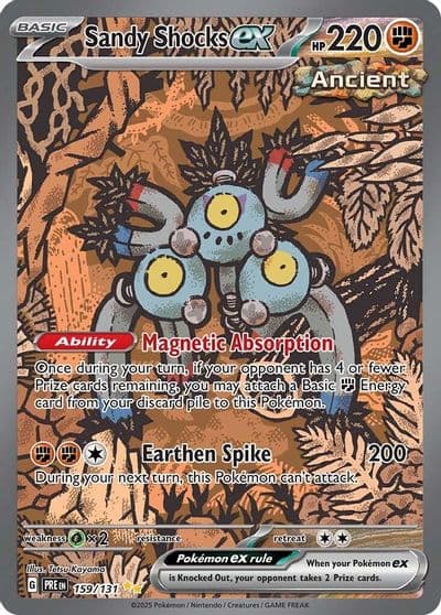 Sandy Shocks ex SV: Prismatic Evolutions Pokemon card