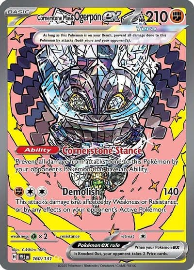 Cornerstone Mask Ogerpon ex SV: Prismatic Evolutions Pokemon card