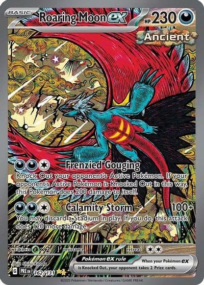 Roaring Moon ex SV: Prismatic Evolutions Pokemon card