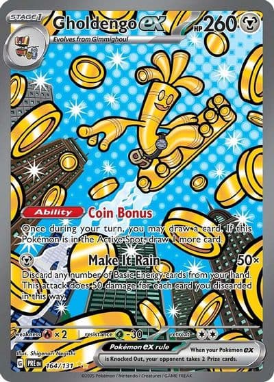 Gholdengo ex SV: Prismatic Evolutions Pokemon card