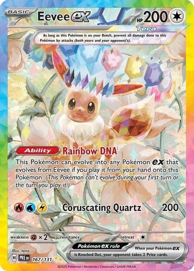 Eevee ex SV: Prismatic Evolutions Pokemon card