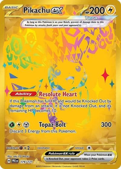Pikachu ex SV: Prismatic Evolutions Pokemon card