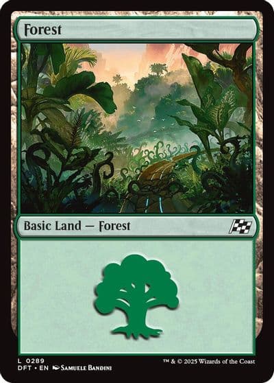 Forest 0289 Aetherdrift Magic card