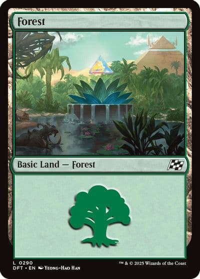 Forest 0290 Aetherdrift Magic card